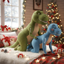 Load image into Gallery viewer, Naughty Dinosaur Couple Pillow - Personalized Gifts for Couples Pillow PopCulturePrints
