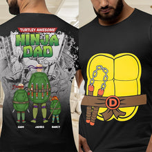 Load image into Gallery viewer, Turtley Awesome Dad Personalized Shirt: Inspired by Iconic Heroes
