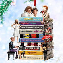 Load image into Gallery viewer, &quot;Celebrate Your Favorites!&quot; - New Wave Geek Acrylic Ornament - Personalized Gift for Gen X and Gen Y Ornament PopCulturePrints
