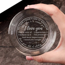 Load image into Gallery viewer, Personalized Engraved Whiskey Glass for Couples - Love Message Whiskey Glass PopCulturePrints

