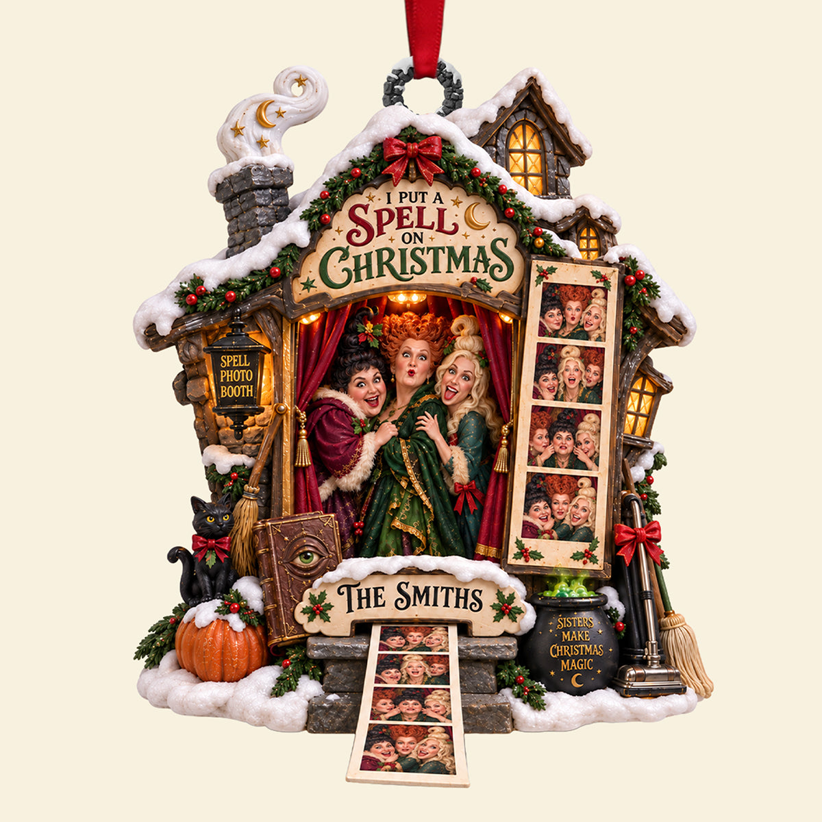 I Put A Spell On Christmas Ornament - Personalized Gift for Magical Celebrations
