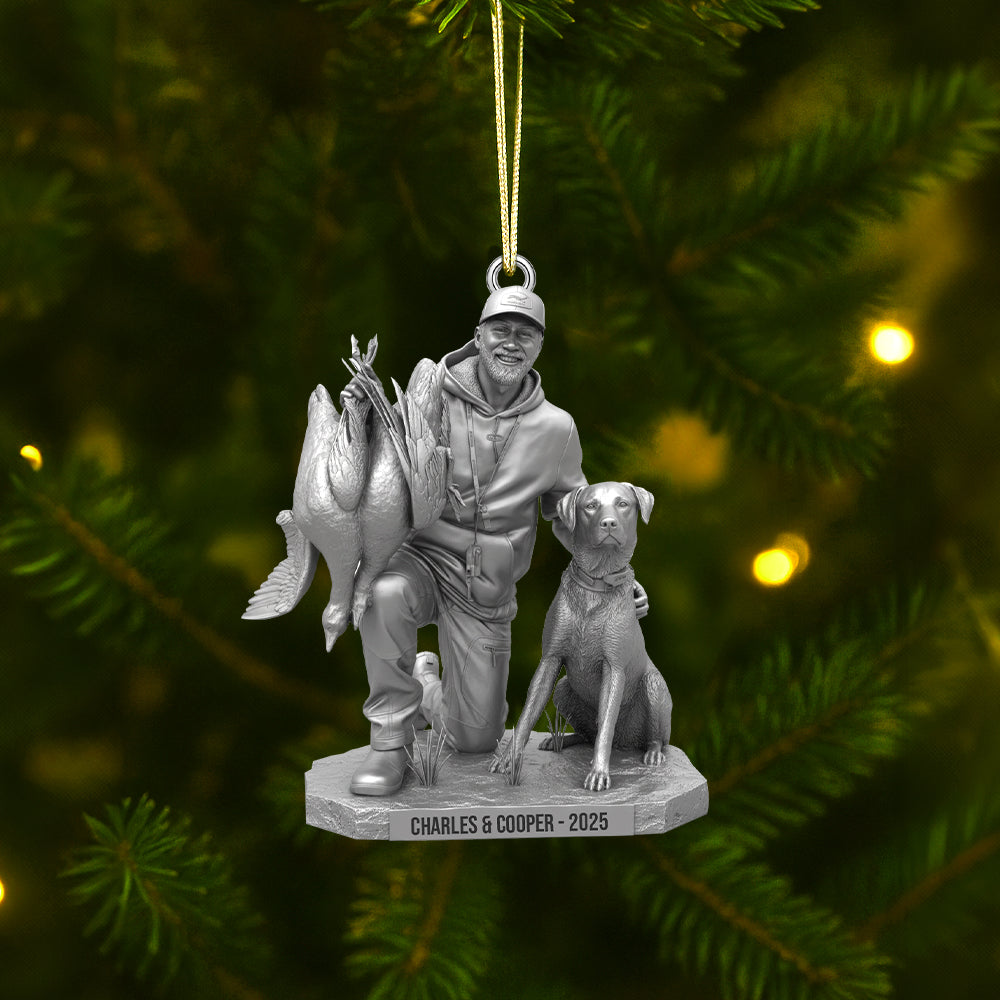 Celebrate Your Hunting Memories - Hunting Trophy Moment Christmas Ornament, Personalized Gift for Outdoor Enthusiasts Ornament PopCulturePrints