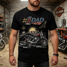 Load image into Gallery viewer, Road Warrior Dad - Custom Biker Shirt | Perfect Gift for Dad &amp; Grandpa Shirts PopCulturePrints
