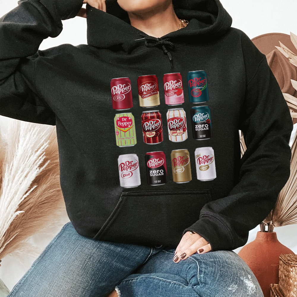 Soda Lover's Delight: Quirky Dr Pepper Can Shirt