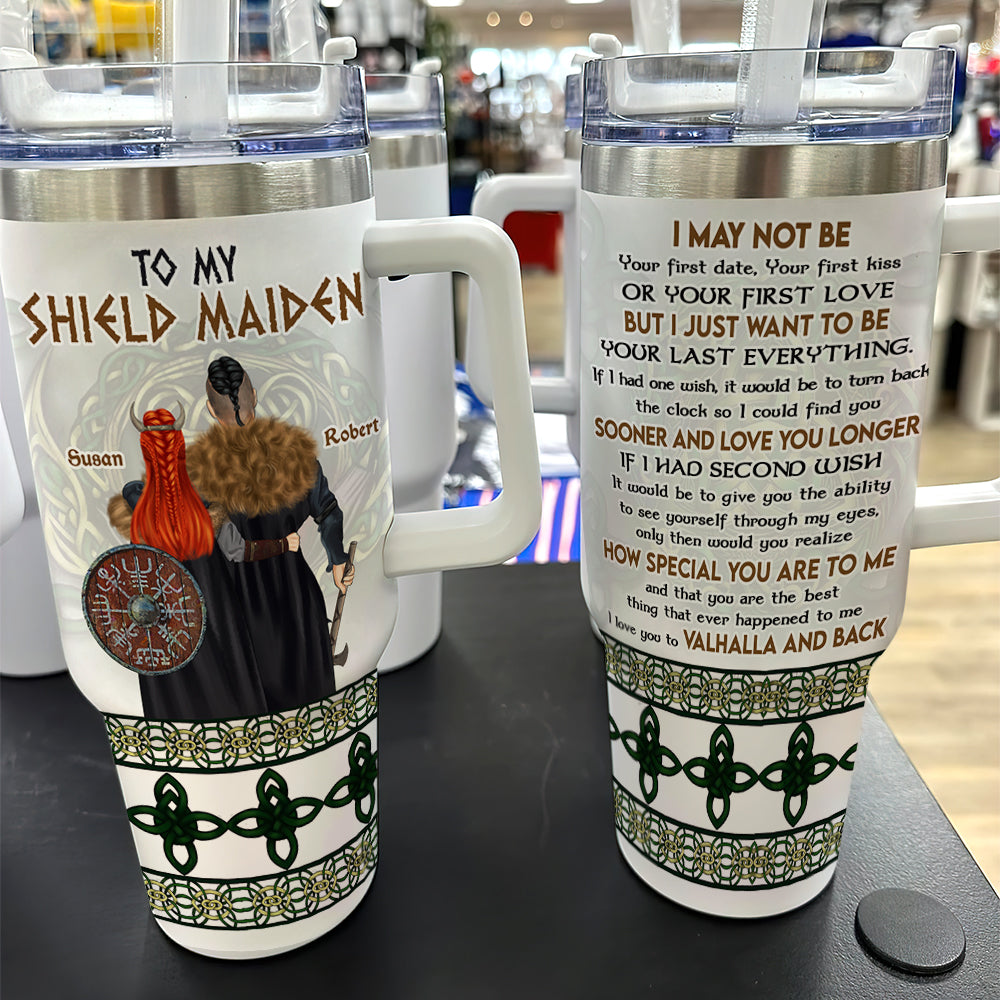 Personalized Tumblers for Couples - Valhalla Love Tumbler Cup PopCulturePrints