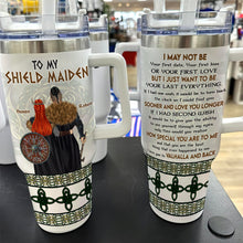 Load image into Gallery viewer, Personalized Tumblers for Couples - Valhalla Love Tumbler Cup PopCulturePrints
