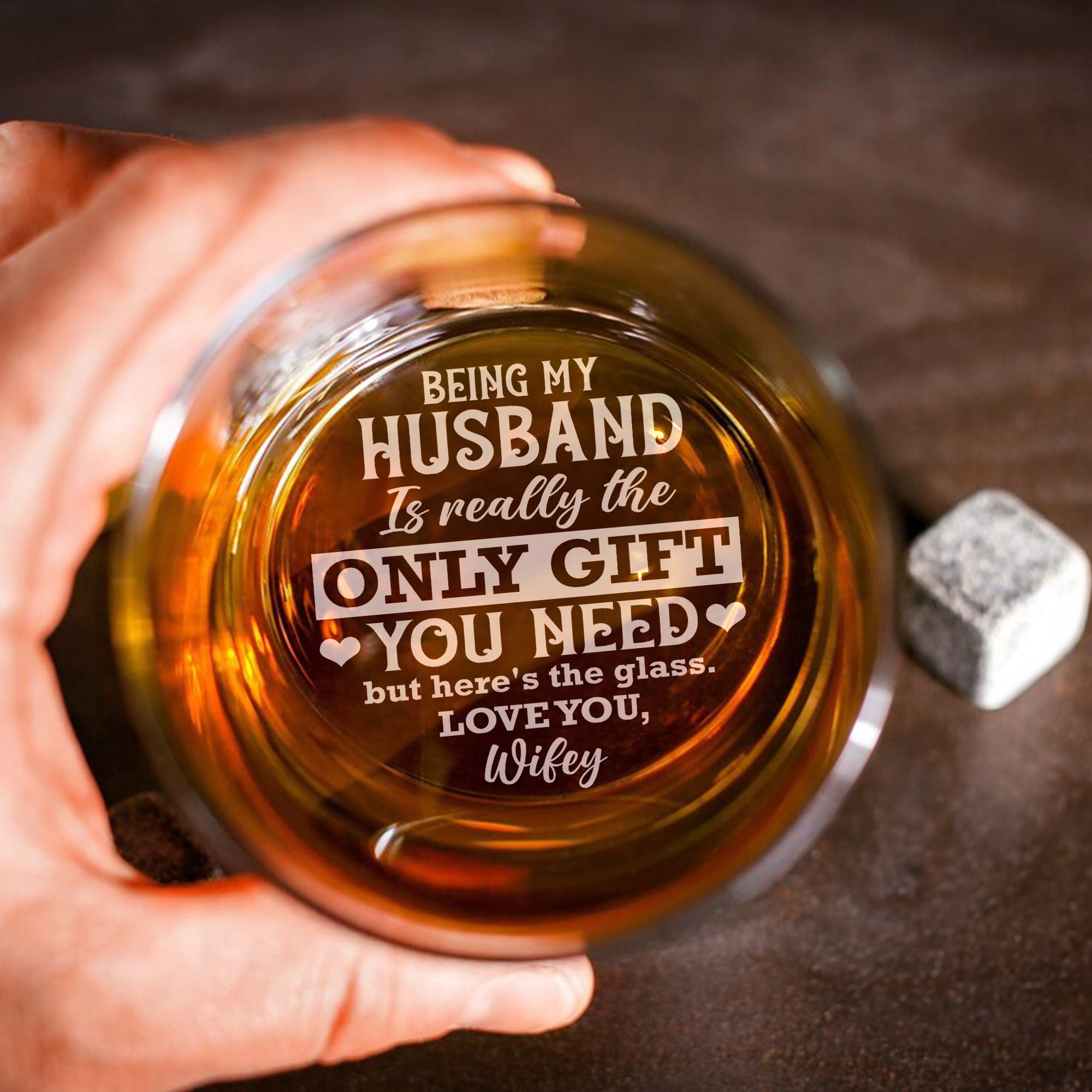 Personalized Whiskey Glass for Couples - A Unique Gift for Him Whiskey Glass PopCulturePrints