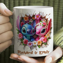 Load image into Gallery viewer, Love Blossoms: Personalized Couple Coffee Mug - Custom Gift for Friends, Anniversary, &amp; Special Occasions Coffee Mug PopCulturePrints
