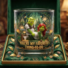 Load image into Gallery viewer, You're My Favorite Thing to Do - Personalized 11oz Round Glass for Couples
