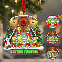 Load image into Gallery viewer, &quot;Besties Forever&quot; - Personalized Christmas Acrylic Ornament for Friends and Loved Ones Ornament PopCulturePrints
