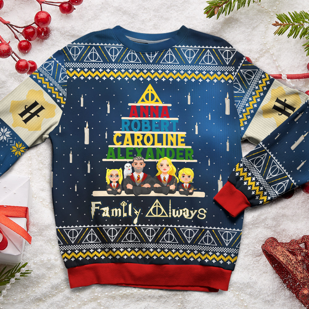 Personalized Family Magic-Themed Ugly Sweater