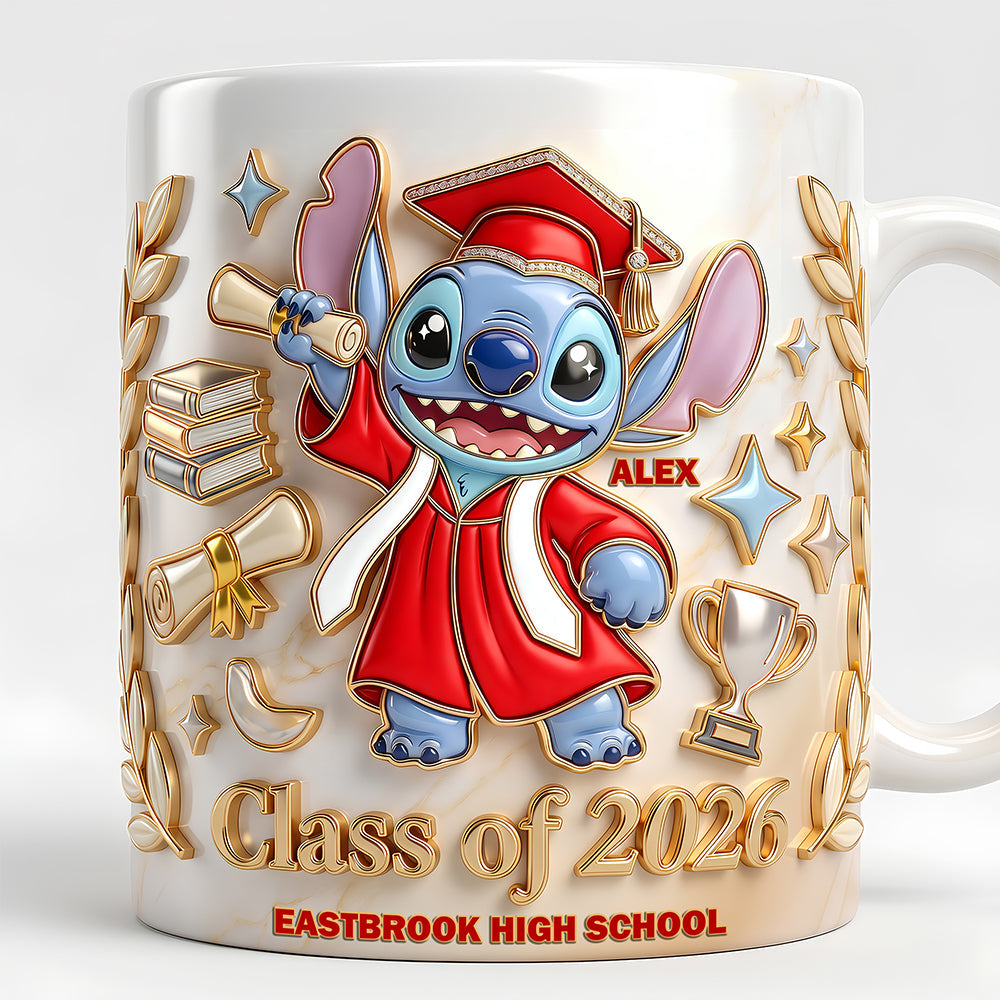 Celebrate Your Graduation with a Lovely Alien - Personalize Your Coffee Mug! Coffee Mug PopCulturePrints