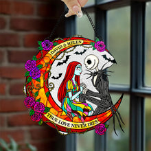 Load image into Gallery viewer, True Love Never Dies Suncatcher Ornament - Personalized Gift for Couples Ornament PopCulturePrints

