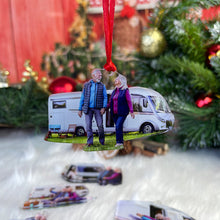 Load image into Gallery viewer, Personalized Camping Lovers Photo Ornament Ornament PopCulturePrints
