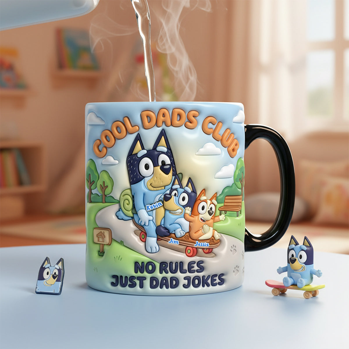 Cool Dads Club Magic Coffee Mug - Personalized Gift for Cool Dads Coffee Mug PopCulturePrints