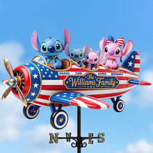 Load image into Gallery viewer, Celebrate Family and Freedom - Proud American Metal Weather Vane - Personalized Gift for Dad, Grandpa, and More Metal Signs PopCulturePrints
