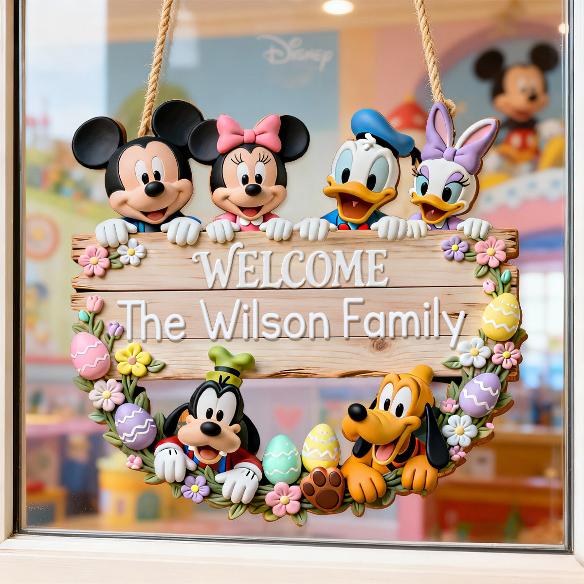 "Welcome Home! The Wilson Family Awaits" - Personalized Wood Sign, Ideal Gift for Families and Friends Wood Sign PopCulturePrints