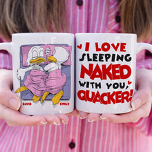 Load image into Gallery viewer, Custom Quirky Couple Mug Set - Cozy Ducks Design | Valentine&#39;s Day Gifts Coffee Mug PopCulturePrints
