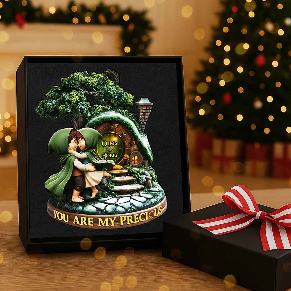 You Are My Precious - Personalized Couple Christmas Ornament Ornament PopCulturePrints