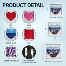 Load image into Gallery viewer, Besties Forever - Personalized LED Light Flower Shadow Box LED Light Flower Shadow Box PopCulturePrints
