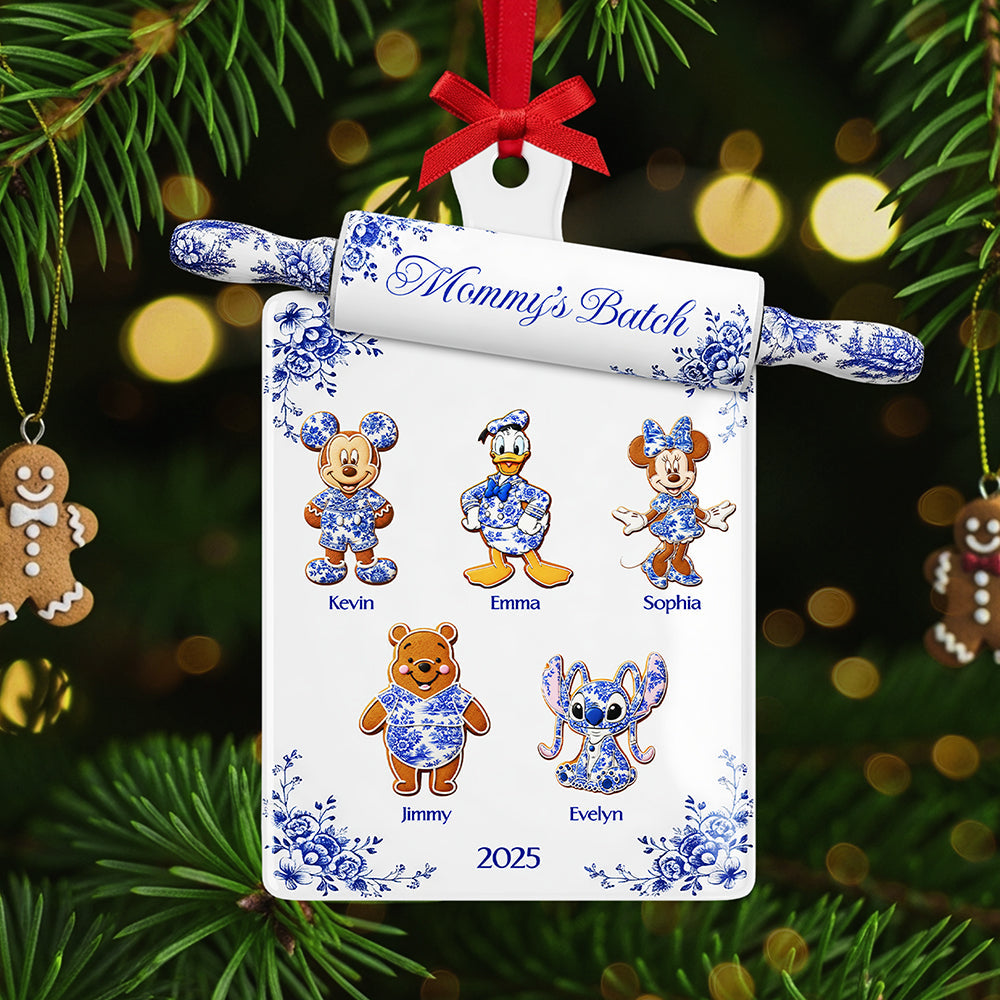 Personalized Grandma Toile de Jouy Christmas Ornament - A Heartfelt Gift for Your Beloved Grandma Ornament PopCulturePrints