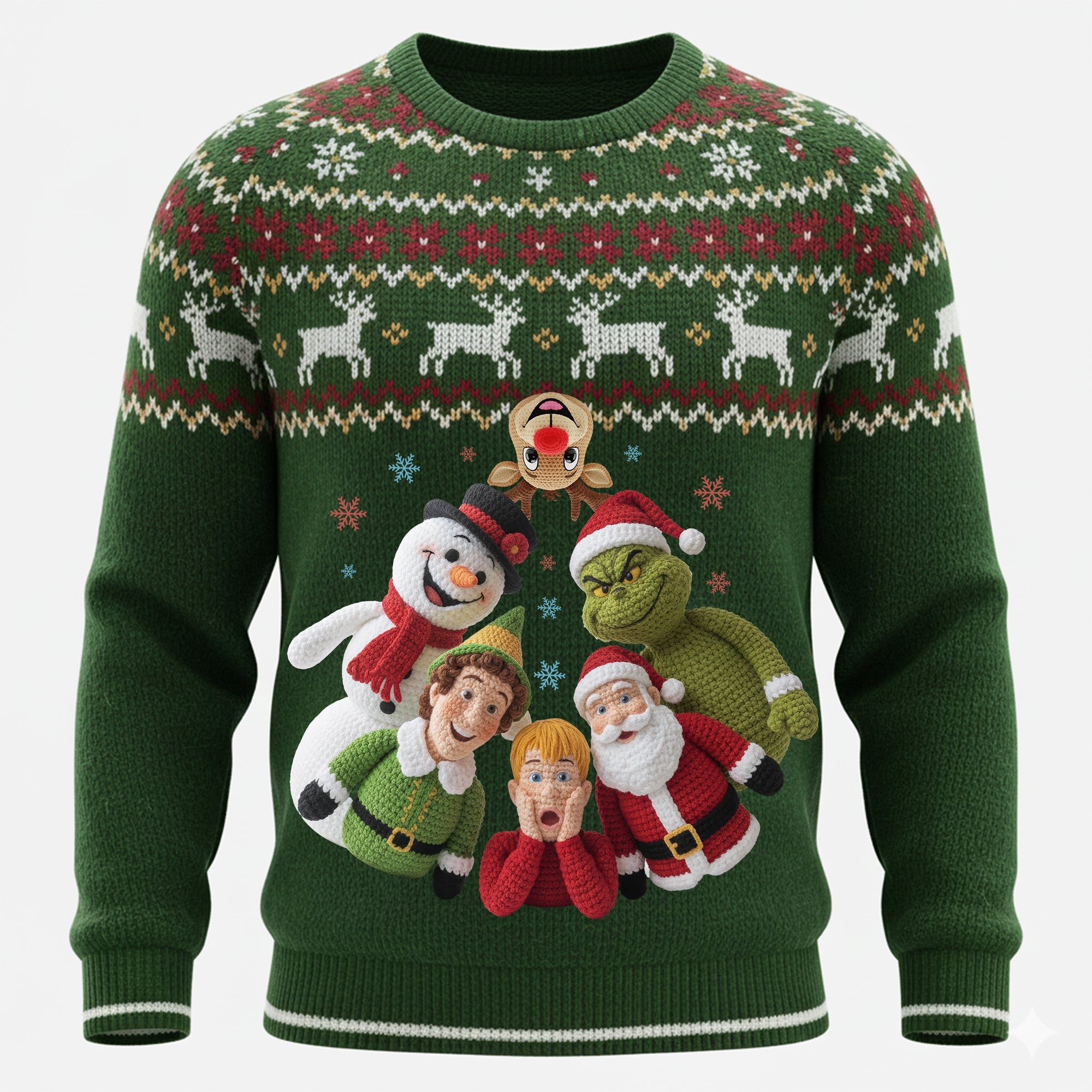 “Bring Holiday Cheer with a Smile!” - Funny Holiday Ugly Sweater - Personalized Christmas Gift for Friends and Family AOP Products PopCulturePrints