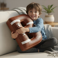 Load image into Gallery viewer, Touchdown Initial Letter Shaped Pillow - Personalized Gifts For Kids Pillow PopCulturePrints
