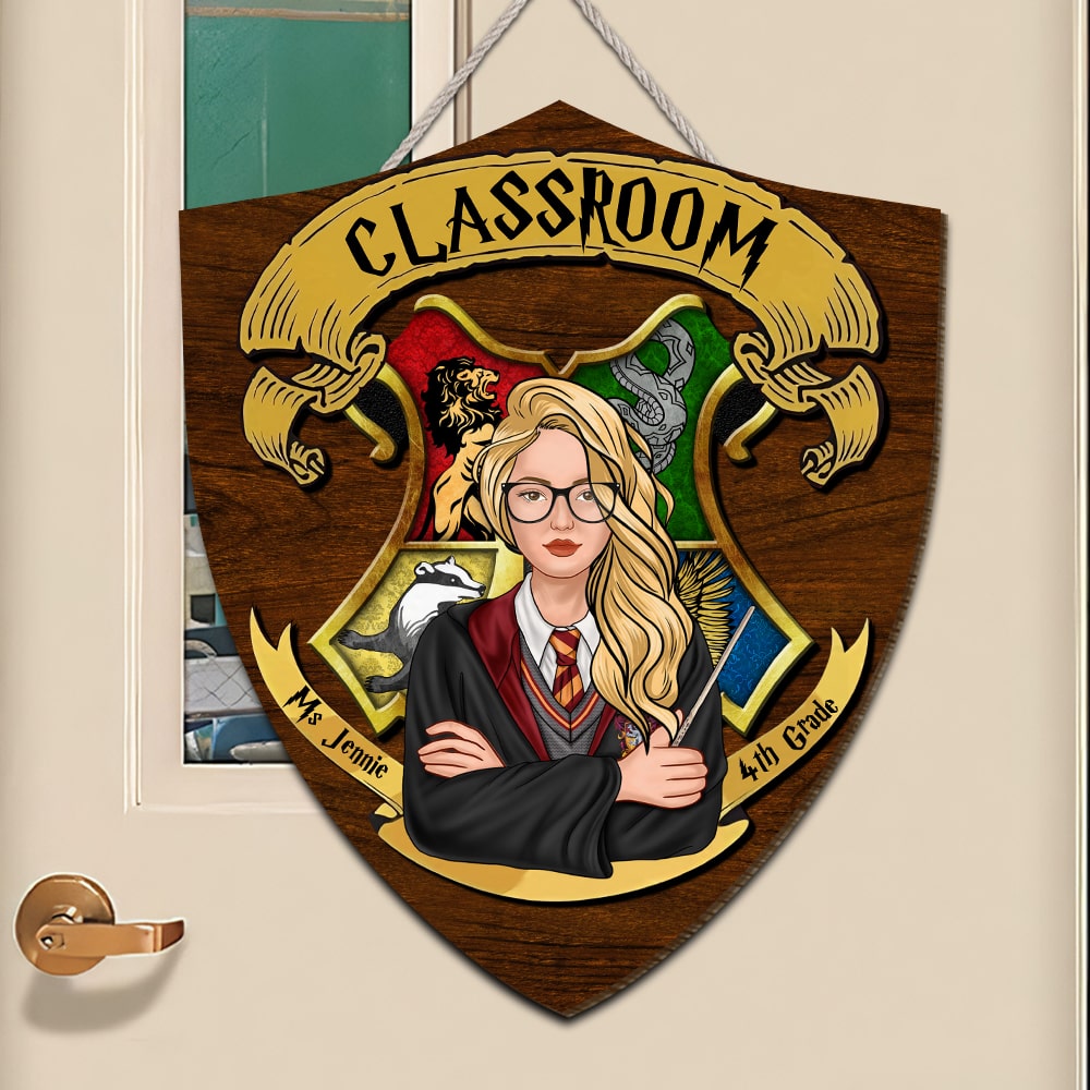 Personalized Harry Potter Classroom Door Sign