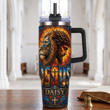 Load image into Gallery viewer, Faith &amp; Strength - Personalized Christian Tumbler for Inspiration and Hope
