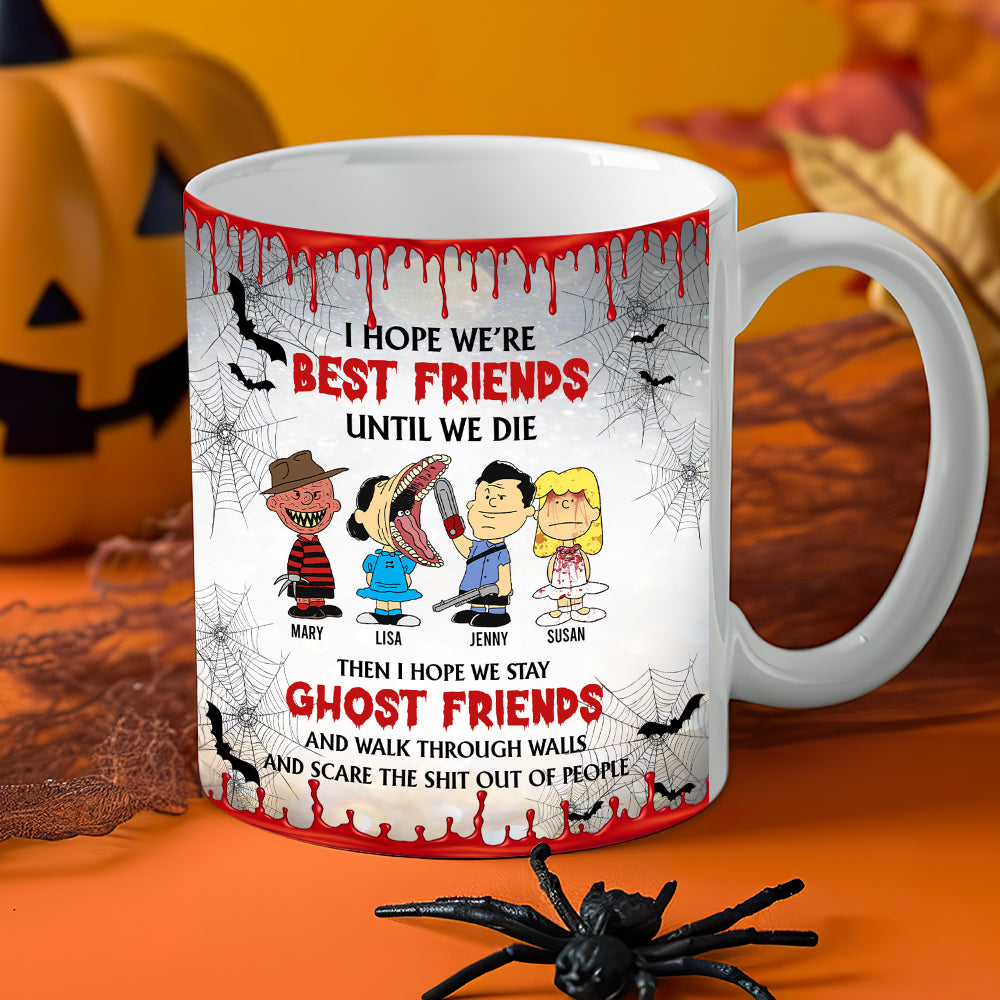 Personalized Best Friends Halloween Ghost Mug