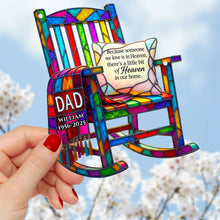 Load image into Gallery viewer, Memorial Chair Suncatcher Ornament - Personalized Gift for Loved Ones in Heaven Ornament PopCulturePrints
