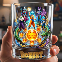 Load image into Gallery viewer, Unleash Your Inner Hero - Legendary Dragon Warrior Whiskey Glass - Personalized Gifts for Anime Lovers Glass PopCulturePrints
