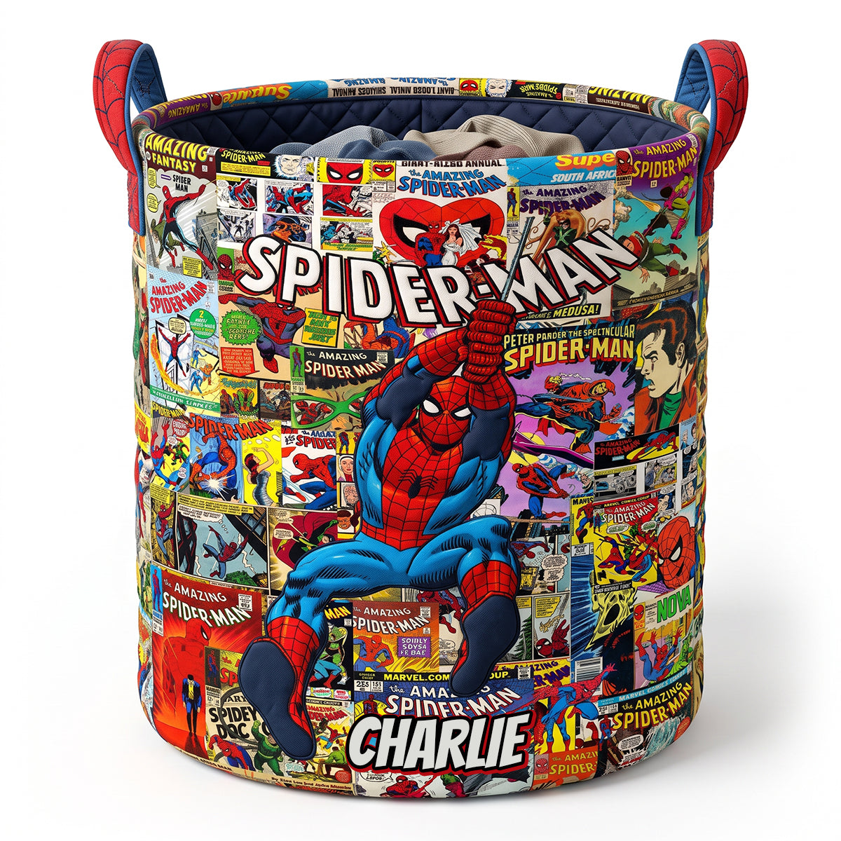 “Unleash the Heroic Spirit!” - Personalized Action Hero Laundry Basket - Perfect Gift for Kids