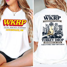 Load image into Gallery viewer, WKRP Thanksgiving Turkey Drop Hoodie Shirts PopCulturePrints

