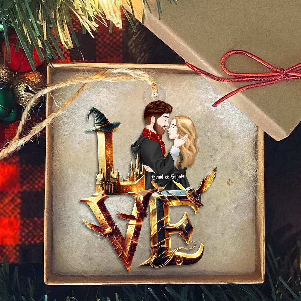 Personalized Magical Couple Christmas Ornament