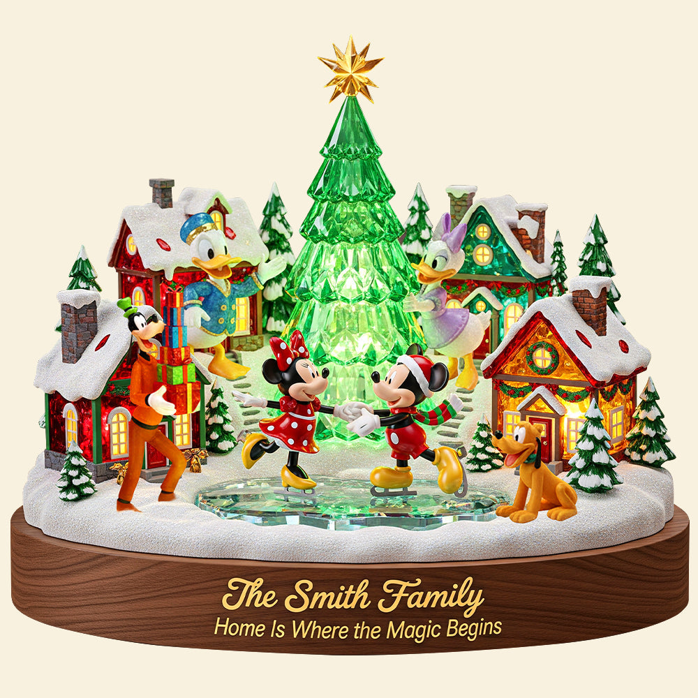 Illuminate the Joy: Cute Characters Acrylic Light Box - Personalized Christmas Gift for Family Light Box PopCulturePrints