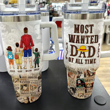 Load image into Gallery viewer, Most Wanted Dad Personalized Anime Tumbler - Perfect Father&#39;s Day Gift Tumbler Cup PopCulturePrints
