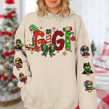 Load image into Gallery viewer, Custom Christmas Grinch Family Shirt - Personalized Gift for Mama AOP Products PopCulturePrints
