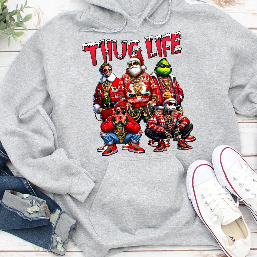 Thug Life Christmas Sweatshirt for Movie Fans