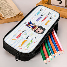 Load image into Gallery viewer, Personalized Superhero Pencil Case for Kids - Custom Name Pencil Case PopCulturePrints
