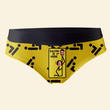 Load image into Gallery viewer, Personalized Couple's Boxer Briefs - Love Is Here Boxer Briefs PopCulturePrints
