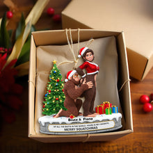 Load image into Gallery viewer, “Of All The Butts In The World, Yours Is My Favorite” - Playful Bigfoot Couple Ornament - Personalized Christmas Gift For Couples Ornament PopCulturePrints
