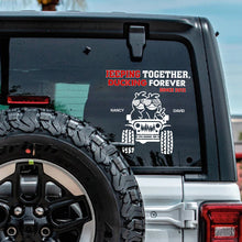 Load image into Gallery viewer, Personalized Jeeping Together Car Decal
