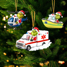 Load image into Gallery viewer, “Saving Lives with a Smile” - Badass Paramedic Christmas Ornament - Personalized Gift for Paramedics, EMTs, and Healthcare Heroes Ornament PopCulturePrints
