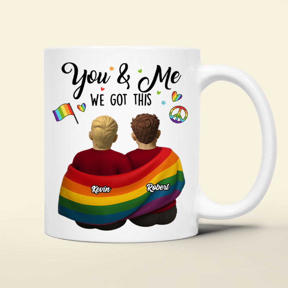 You & Me, We Got This - Personalized LGBT Couple Mug - Unique Gift for Lovers & Friends Coffee Mug PopCulturePrints
