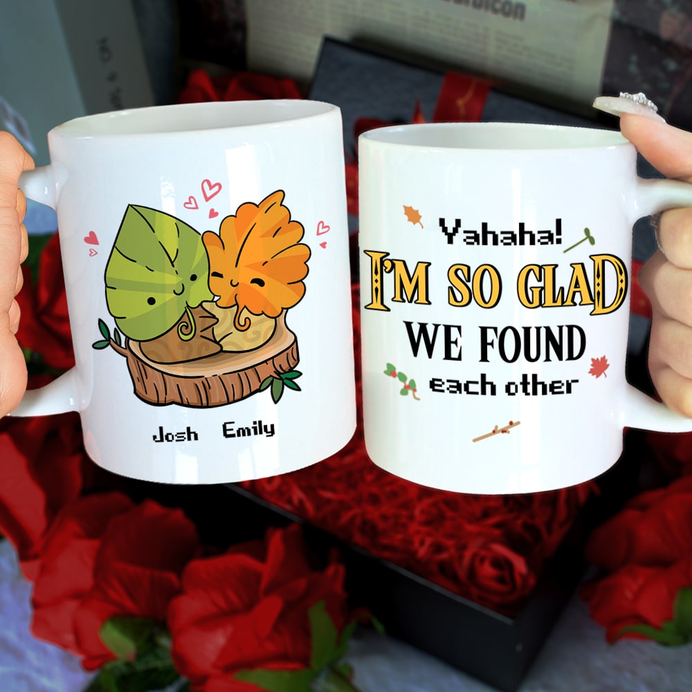 Personalized Couple Mug - I'm So Glad We Found Each Other Coffee Mug PopCulturePrints