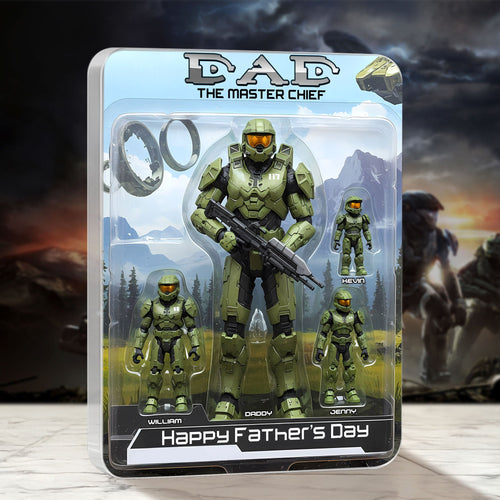 “Dad, The Master Chief” - Personalized Game Dad Plaque - Unique Gift for Dad & Grandpas Shaped Plaques PopCulturePrints