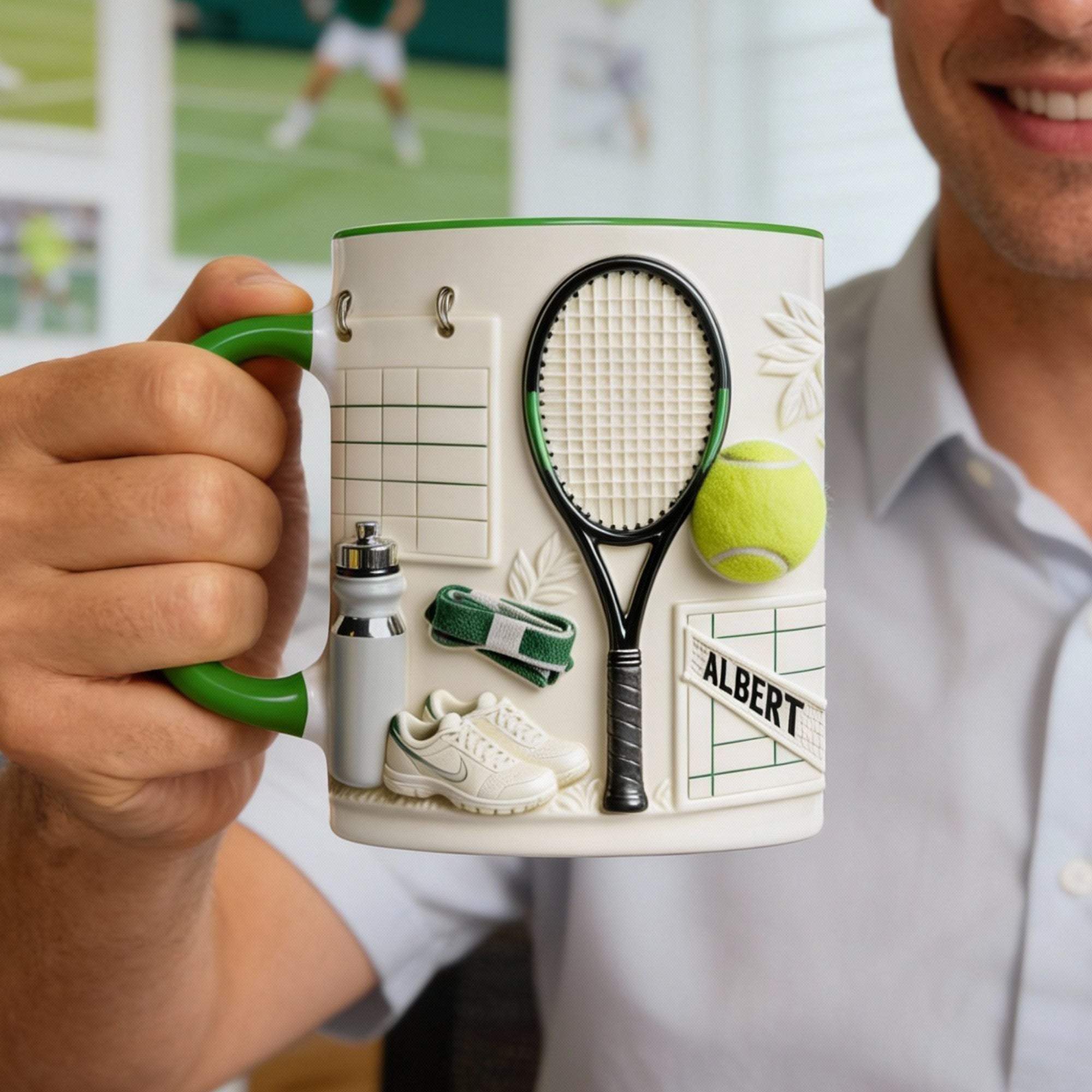 Match Day Tennis Coffee Mug - Personalized Gift For Tennis Players 051HYQN050126 Coffee Mug PopCulturePrints