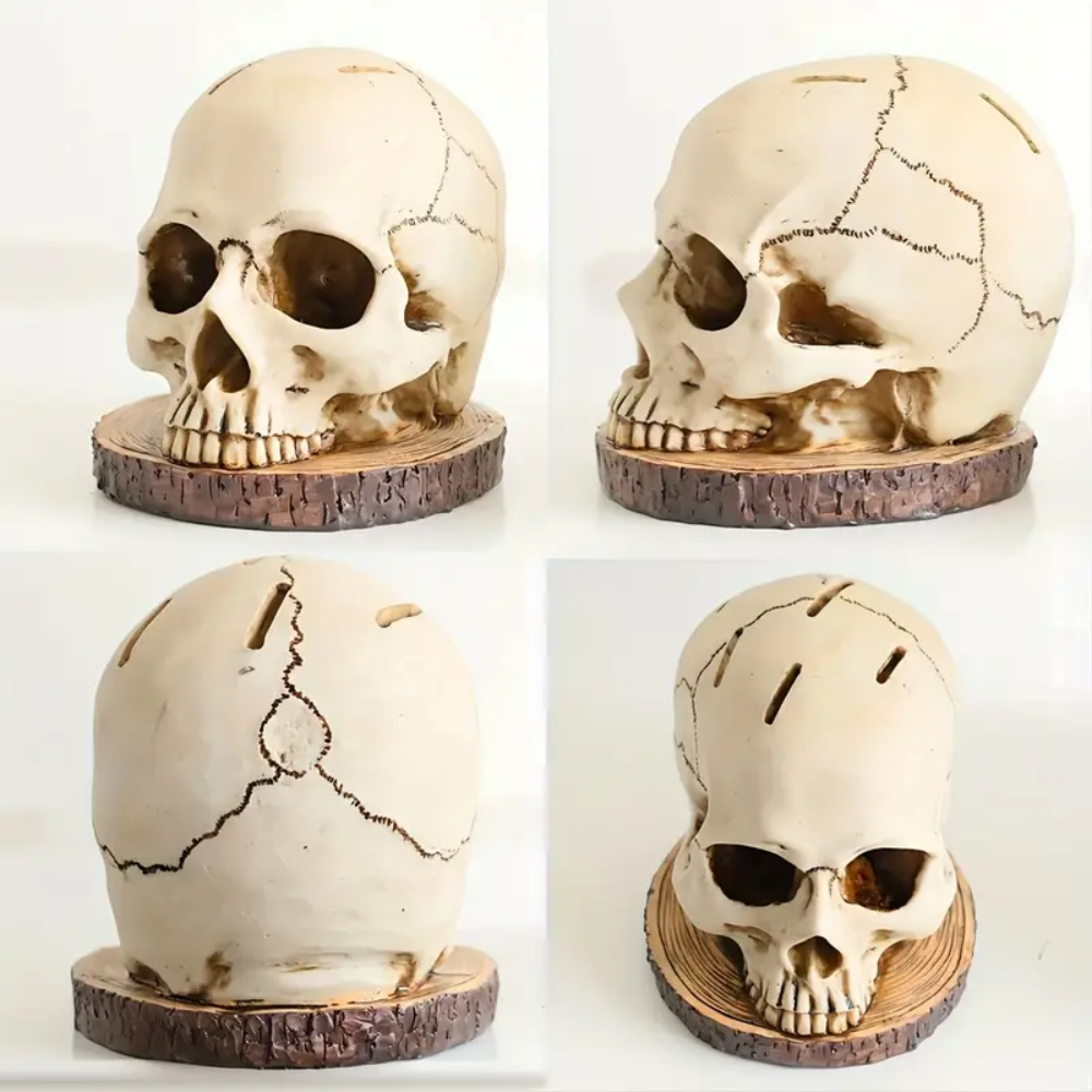 Halloween Skull Knife Holder - Unique Kitchen Decor for Cooking Lovers