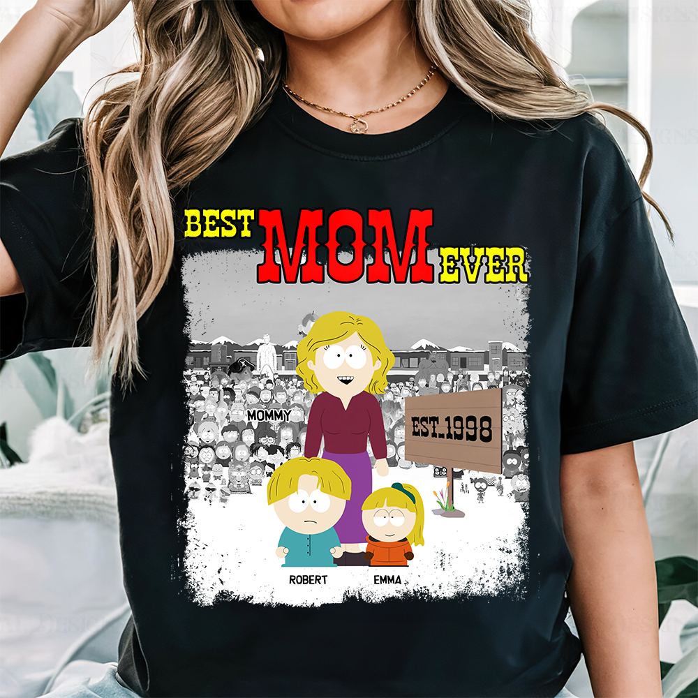 Best MOM Ever - Personalized Mom Shirt for Unique Gifts Shirts PopCulturePrints